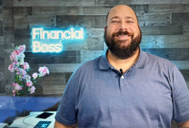 Justin Belkin portrait with logo